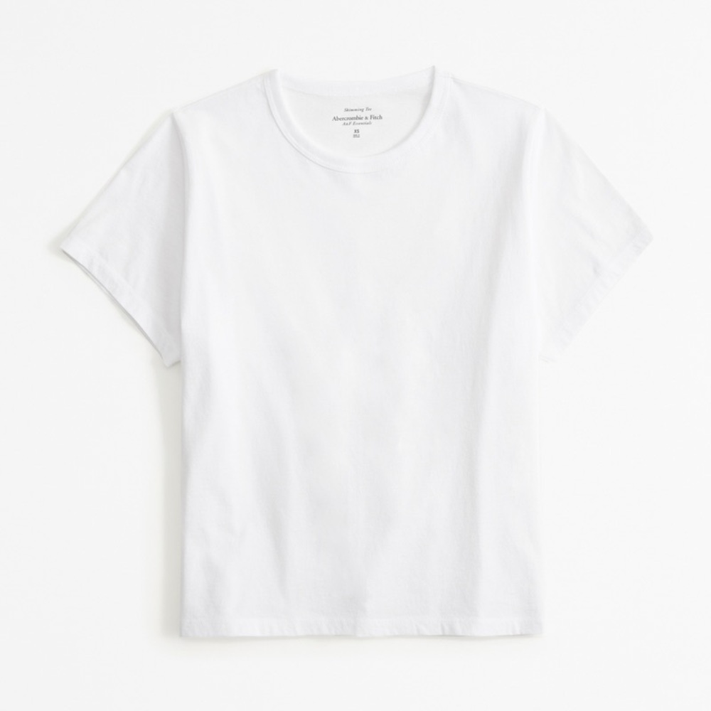 Abercrombie & Fitch White Skimming Tee